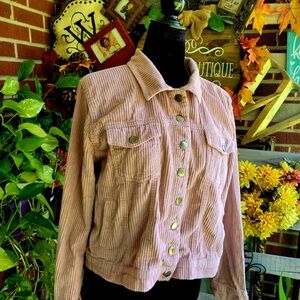 Taxi Vintage Pink Corduroy Jacket